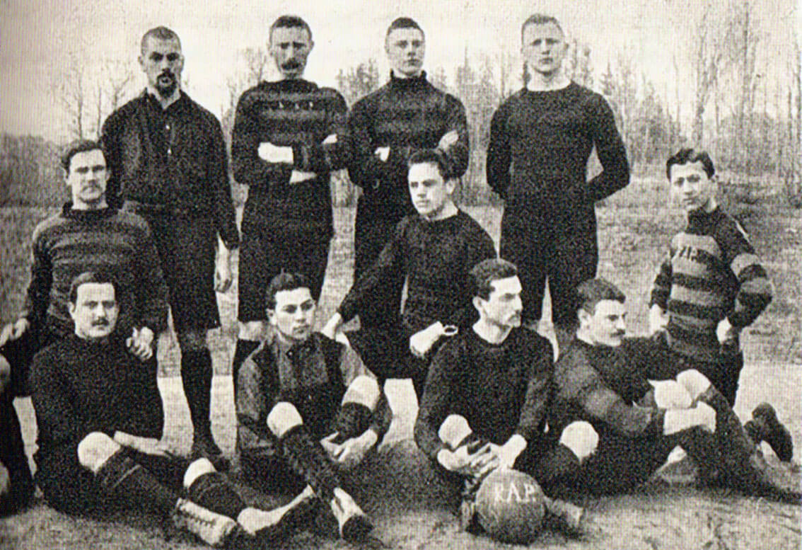 Het eerste elftal in het seizoen 1898-1899